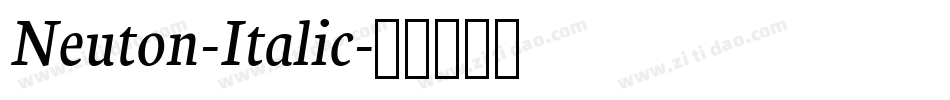 Neuton-Italic字体转换