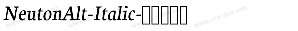 NeutonAlt-Italic字体转换