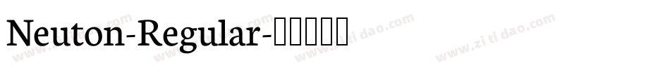 Neuton-Regular字体转换