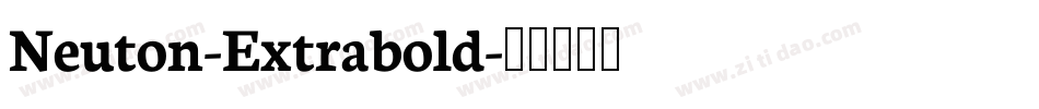 Neuton-Extrabold字体转换