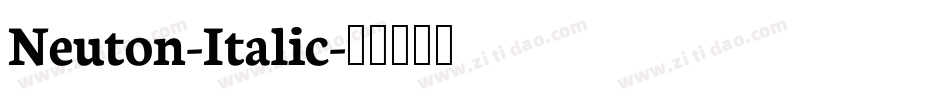Neuton-Italic字体转换