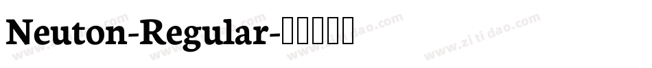 Neuton-Regular字体转换