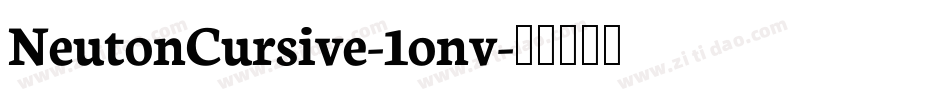 NeutonCursive-1onv字体转换
