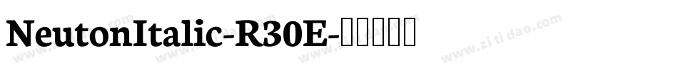 NeutonItalic-R30E字体转换