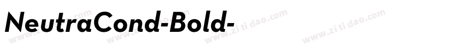 NeutraCond-Bold字体转换