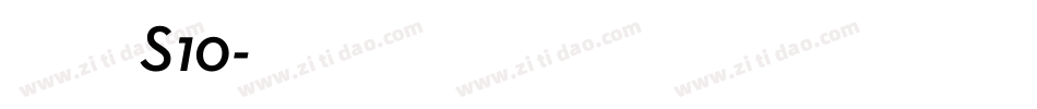 方正斜体S10字体转换
