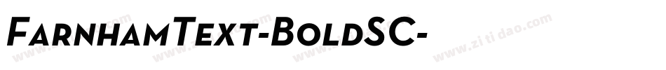 FarnhamText-BoldSC字体转换