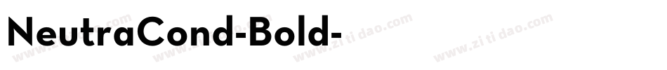 NeutraCond-Bold字体转换