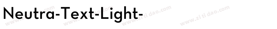 Neutra-Text-Light字体转换