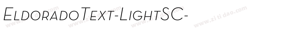 EldoradoText-LightSC字体转换
