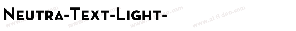 Neutra-Text-Light字体转换