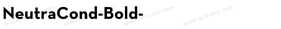 NeutraCond-Bold字体转换