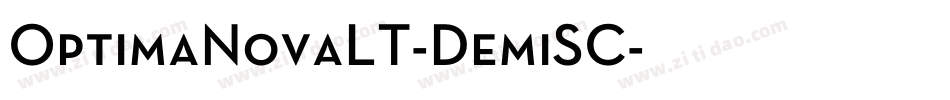 OptimaNovaLT-DemiSC字体转换