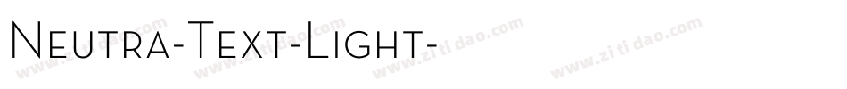 Neutra-Text-Light字体转换