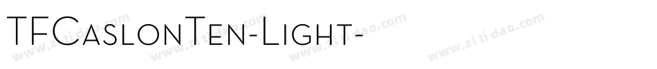 TFCaslonTen-Light字体转换