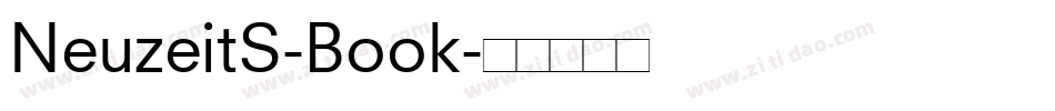 NeuzeitS-Book字体转换