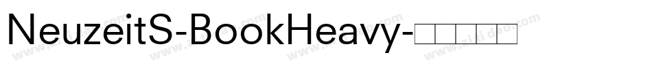 NeuzeitS-BookHeavy字体转换