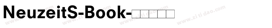 NeuzeitS-Book字体转换