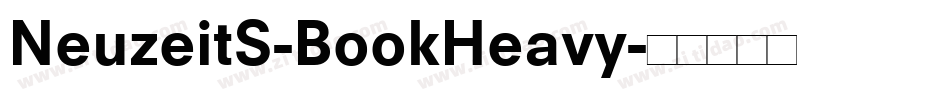 NeuzeitS-BookHeavy字体转换
