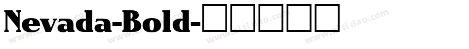 Nevada-Bold字体转换