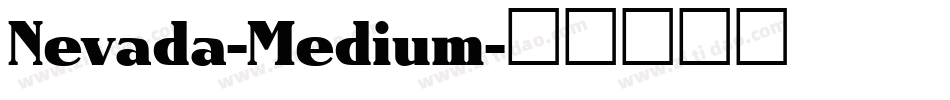 Nevada-Medium字体转换