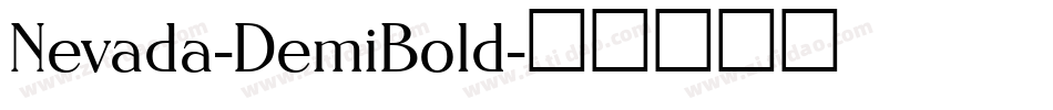 Nevada-DemiBold字体转换