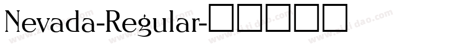 Nevada-Regular字体转换