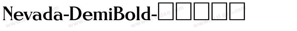 Nevada-DemiBold字体转换