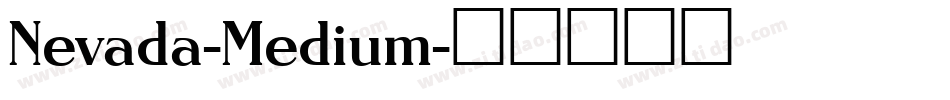 Nevada-Medium字体转换