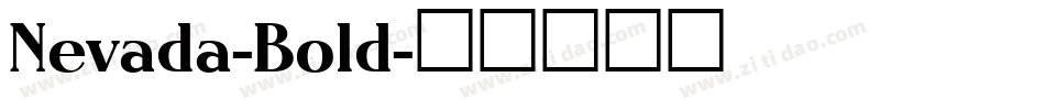 Nevada-Bold字体转换