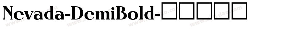Nevada-DemiBold字体转换