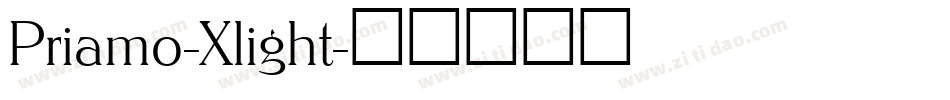 Priamo-Xlight字体转换
