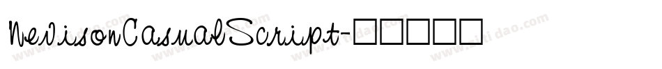 NevisonCasualScript字体转换