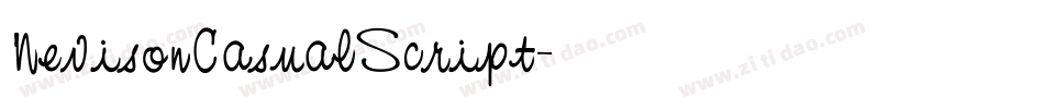 NevisonCasualScript字体转换