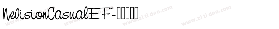 NevisionCasualEF字体转换