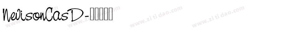 NevisonCasD字体转换