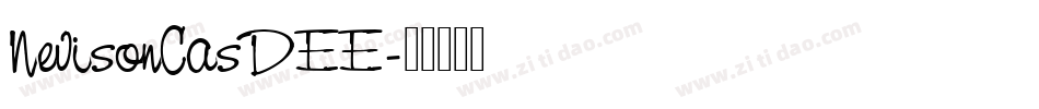 NevisonCasDEE字体转换