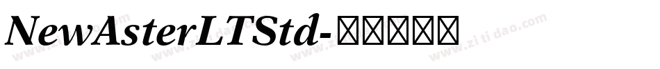 NewAsterLTStd字体转换
