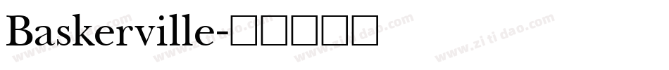 Baskerville字体转换