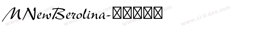 MNewBerolina字体转换