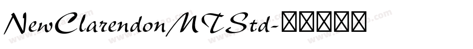 NewClarendonMTStd字体转换