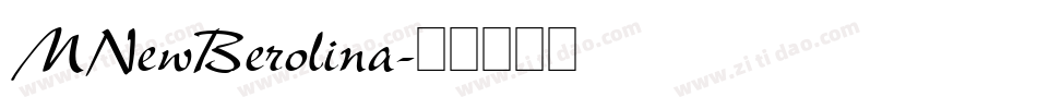 MNewBerolina字体转换