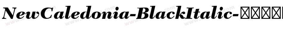 NewCaledonia-BlackItalic字体转换