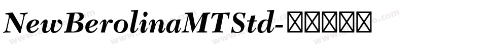 NewBerolinaMTStd字体转换