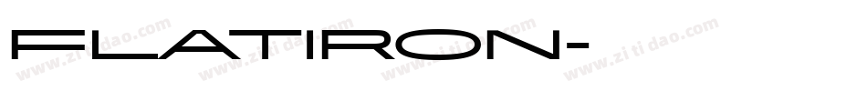 FLATIRON字体转换