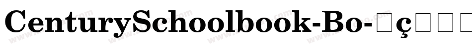 CenturySchoolbook-Bo字体转换