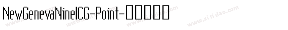 NewGenevaNineICG-Point字体转换
