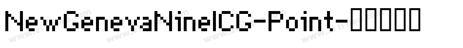 NewGenevaNineICG-Point字体转换