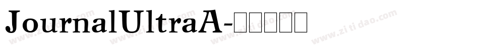 JournalUltraA字体转换
