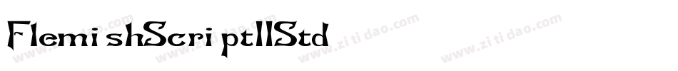 FlemishScriptIIStd字体转换